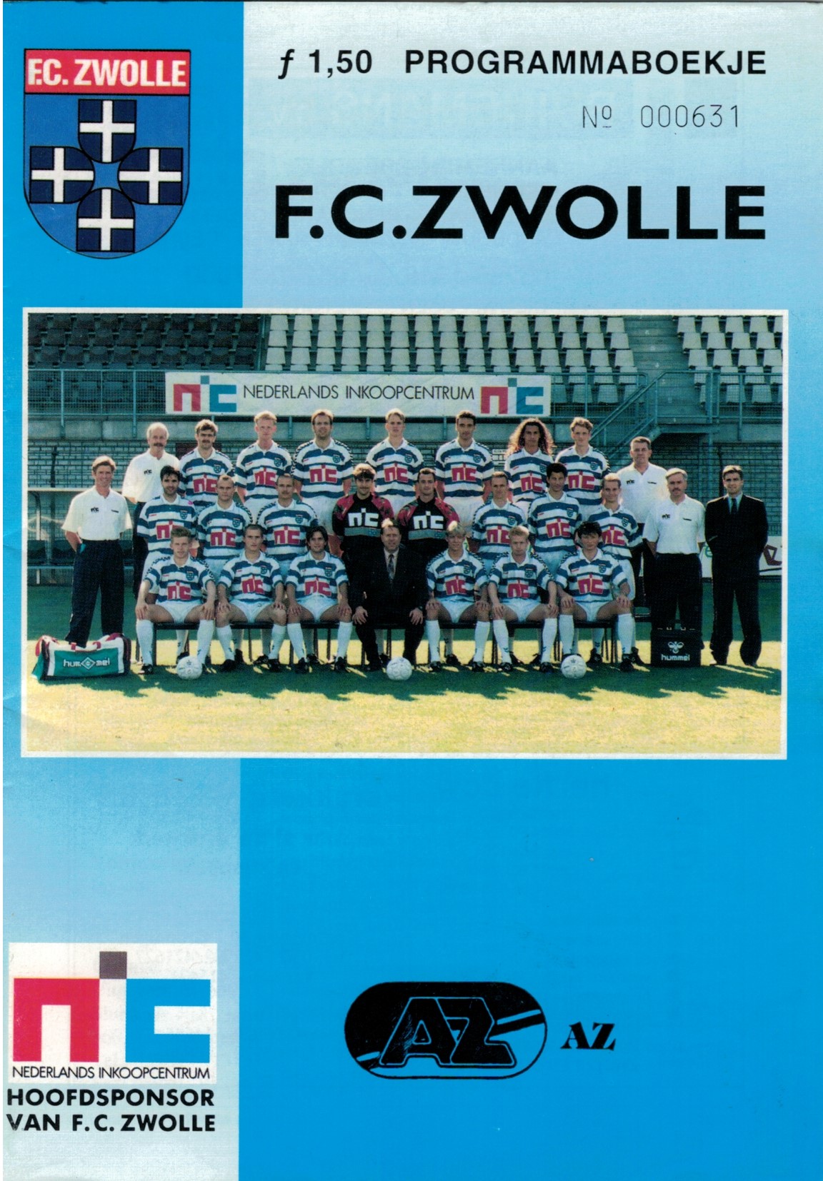 AZ Programma 10-dec-1993 Zwolle uit